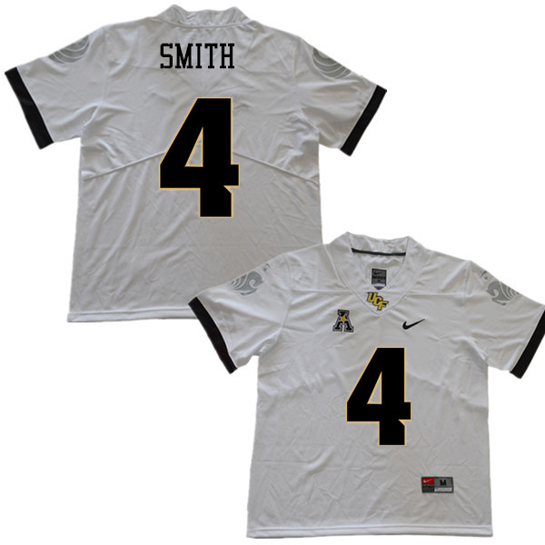 Men #4 Tre'Quan Smith UCF Knights College Football Jerseys Sale-White